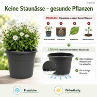 Pflanztopf Fiona Anthrazit Ø 20cm