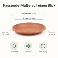 Pflanztopfuntersetzer Mira Terrakotta Ø 14cm