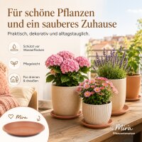 Pflanztopfuntersetzer Mira Terrakotta Ø 17cm