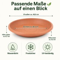 Pflanztopfuntersetzer Mira Terrakotta Ø 49cm