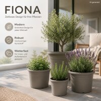 Pflanztopf Fiona Taupe Ø 20cm