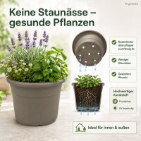 Pflanztopf Fiona Taupe Ø 25cm