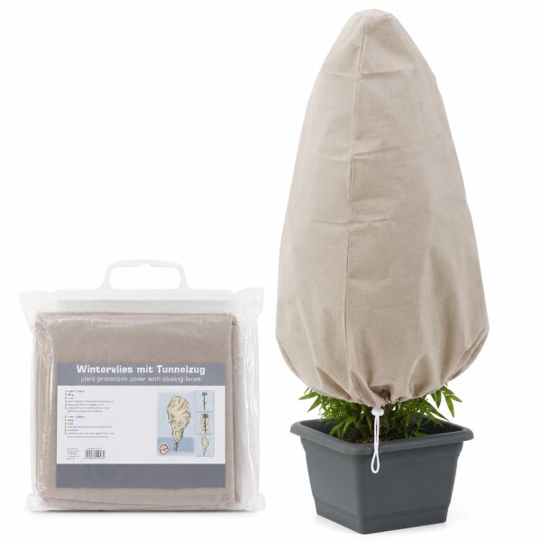 Testrut Wintervlies mit Tunnelzug 1,8 x 1,2 m beige