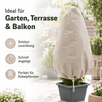 Testrut Wintervlies mit Tunnelzug 1,8 x 1,2 m beige