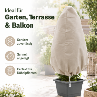 Testrut Wintervlies mit Tunnelzug 1,8 x 1,2 m beige