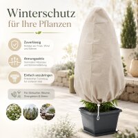 Testrut Wintervlies mit Tunnelzug 1,8 x 1,2 m beige