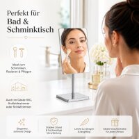 Standspiegel rechteckig verchromt in Silber