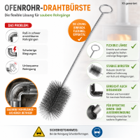 Testrut Kamin-Ofenrohrbürste aus Stahl Ø 130mm