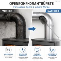Testrut Kamin-Ofenrohrbürste aus Stahl Ø 130mm