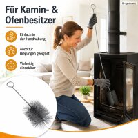 Testrut Kamin-Ofenrohrbürste aus Stahl Ø 130mm