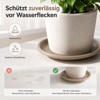 Pflanztopfuntersetzer Mira Taupe Ø 17cm