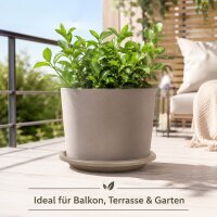Pflanztopfuntersetzer Mira Taupe Ø 29cm