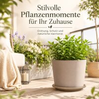 Pflanztopfuntersetzer Mira Taupe Ø 29cm