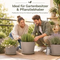 Pflanztopfuntersetzer Mira Taupe Ø 29cm