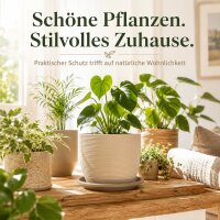 Pflanztopfuntersetzer Mira Taupe Ø 34cm