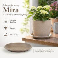 Pflanztopfuntersetzer Mira Taupe Ø 44cm