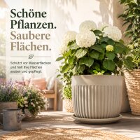 Pflanztopfuntersetzer Mira Taupe Ø 49cm