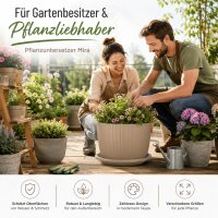 Pflanztopfuntersetzer Mira Taupe Ø 49cm
