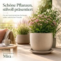 Pflanztopfuntersetzer Mira Taupe Ø 39cm
