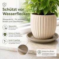 Pflanztopfuntersetzer Mira Taupe Ø 39cm