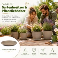 Pflanztopfuntersetzer Mira Taupe Ø 39cm