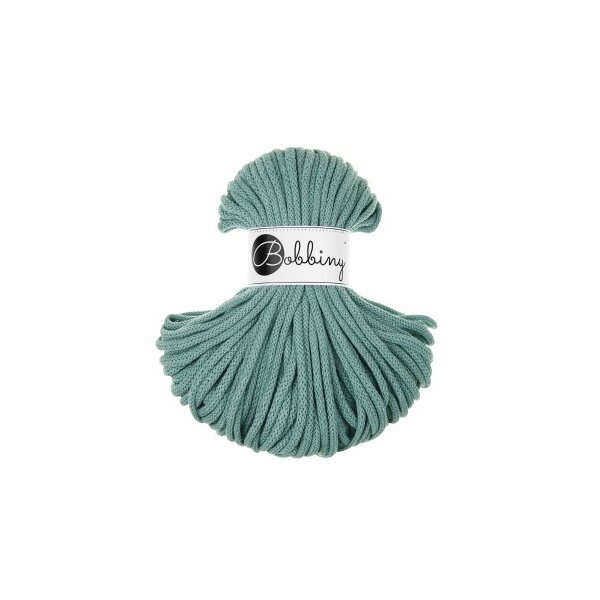 Kordelgarn 5mm 50m Blau Duck Egg Blue Baumwolle geflochten für Körbe
