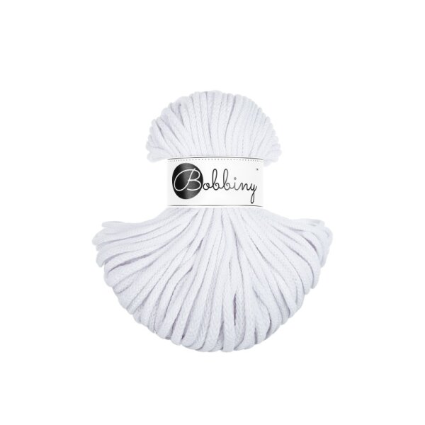 Baumwollkordel 5mm 50m Weiß White Häkelkordel aus Baumwolle