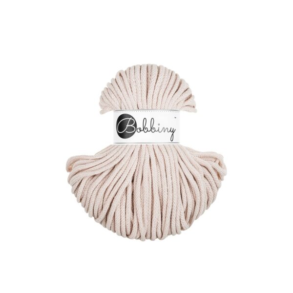 Baumwollkordel 5mm 50m Beige Nude - Makramee Kordel aus Baumwolle