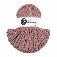Baumwollkordel 5mm 50m Rosa Mauve - Makramee Garn geflochten