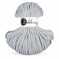 Baumwollkordel 5mm 50m Grau - Light Grey Kordelgarn für Körbe