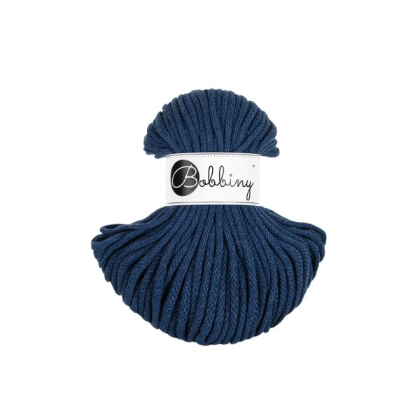 Flechtgarn 5mm 50m Blau Jeans Baumwollkordel für Home-Deko