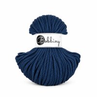 Flechtgarn 5mm 50m Blau Jeans Baumwollkordel für Home-Deko