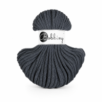 Baumwollkordel 5mm 50m Grau - Charcoal Flechtkordel für Körbe
