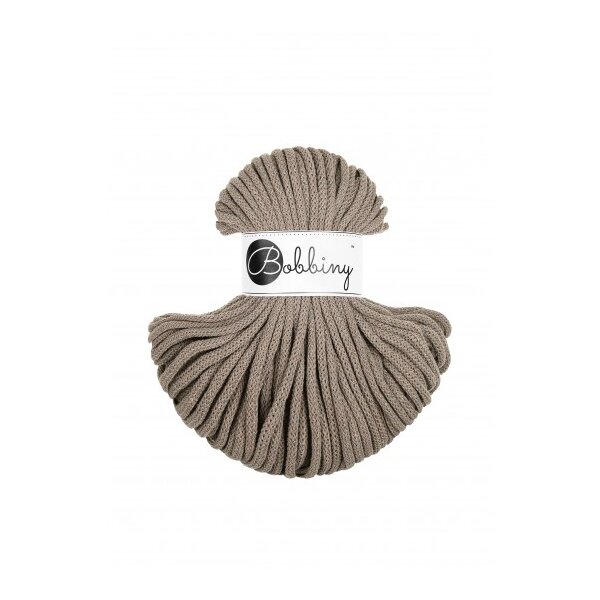 Makramee Garn 5mm 50m Braun Coffee - Flechtkordel Baumwolle