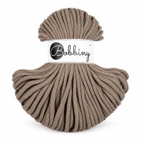 Makramee Garn 5mm 50m Braun Coffee - Flechtkordel Baumwolle