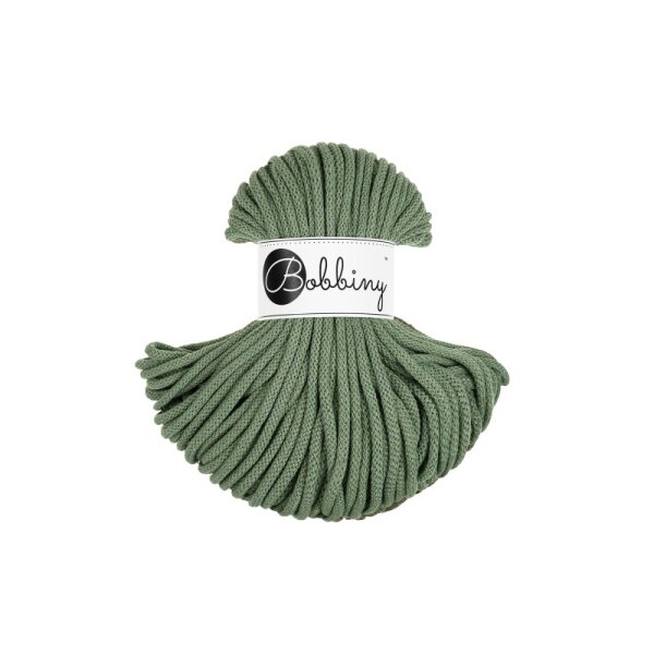 Flechtkordel 5mm 50m Grün Eucalyptus Green Kordel für Körbe