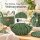 Flechtkordel 5mm 50m Grün Eucalyptus Green Kordel für Körbe