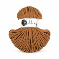 Baumwollkordel 5mm 50m Braun Caramel - Häkelkordel geflochten