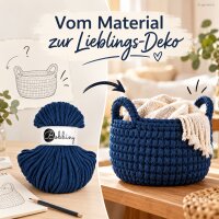 Baumwollkordeln - Flechtkordeln 5 mm - 50m Jeans