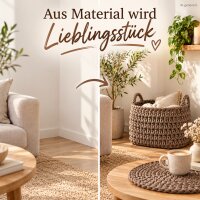Baumwollkordeln - Flechtkordeln 5 mm - 50m Coffee