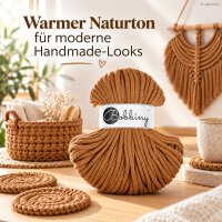 Baumwollkordeln - Flechtkordeln 5 mm - 50m Caramel
