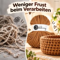 Baumwollkordeln - Flechtkordeln 5 mm - 50m Caramel