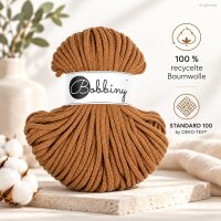 Baumwollkordeln - Flechtkordeln 5 mm - 50m Caramel