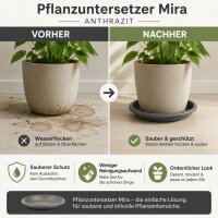 Pflanztopfuntersetzer Mira Anthrazit Ø 29cm