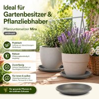 Pflanztopfuntersetzer Mira Anthrazit Ø 29cm