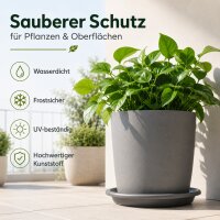 Pflanztopfuntersetzer Mira Anthrazit Ø 44cm - Frostsicher & UV-Beständig