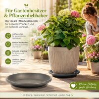 Pflanztopfuntersetzer Mira Anthrazit Ø 58cm
