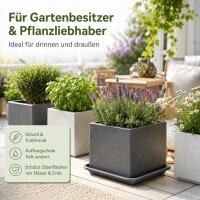 Pflanztopfuntersetzer Jana Anthrazit 20 x 20 cm