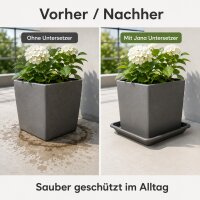 Pflanztopfuntersetzer Jana Anthrazit 20 x 20 cm