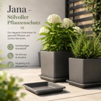 Pflanztopfuntersetzer Jana Anthrazit 41 x 41 cm